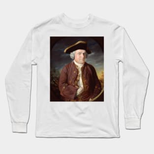 Portrait of a Man in a Tricorn Hat by John Russell Long Sleeve T-Shirt